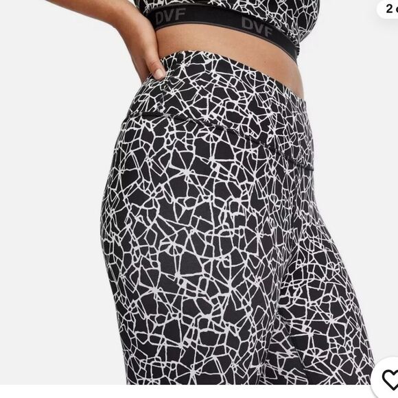 Diane Von Furstenberg DVF for Target Cracked Glass Black Size XXS - Picture 2 of 10